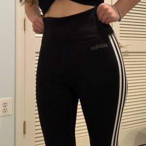 Black Adidas cropped leggings